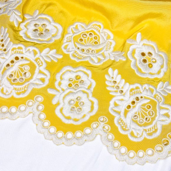 Shoshanna Strapless Silk Dress with Eyelet Detail - Picture 7 of 14